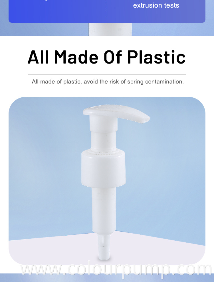 2021 New Products all plastic lotion pump 24/410 28/410 Environmentally friendly and easy to recycle